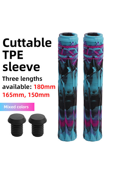 Choice Color mixing 1pcs Bike Handlebar Grip TPE 180cm Can Crop Mountain Bike...