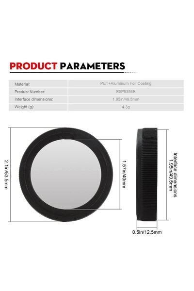 Choice black Datyson Solar Eclipse Telescope Filter, Light Filter, Telescope ...