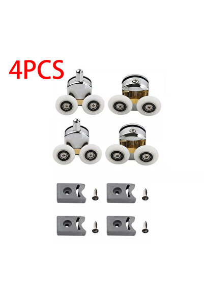 Choice 4 قطع أو 8 قطع من بكرات أبواب شاشات الاستحمام، عجلات من سبائك الزنك، ع...