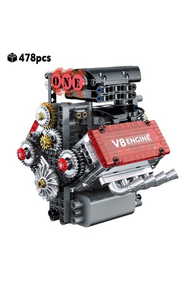 Choice 478pcs no original box FUNXINEE 478Pcs Motorized V8 Engine Model STEM ...