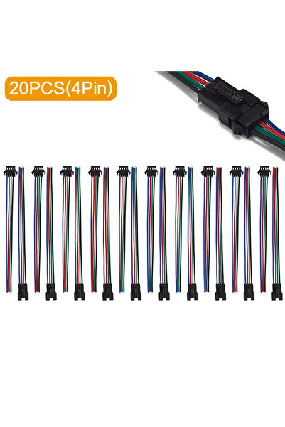 Choice Choose Above 20PCS 10Pairs(4Pin) SM2P/3P/4P/5P/6Pin LED Extension Conn...