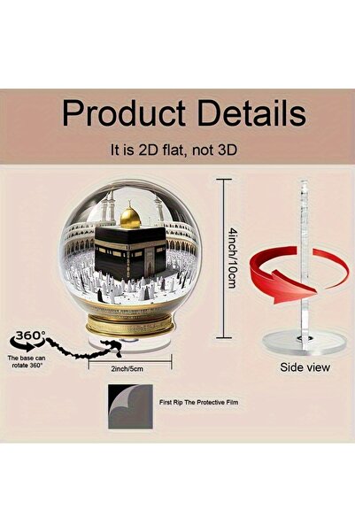 Choice قطعة واحدة من كرة ثلجية دوارة ثنائية الأبعاد على شكل كرة أرضية، مصنوعة...