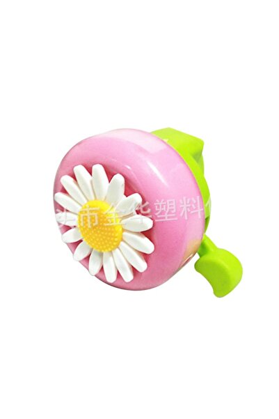 Choice جرس دراجة مرح متعدد الألوان (أخضر-وردي) على شكل زهرة الأقحوان، حلقة در...