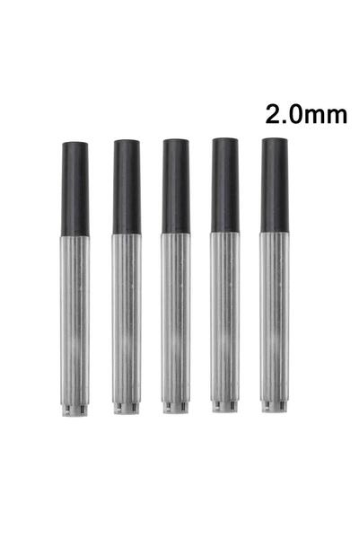 Choice ٥ علب أقلام رصاص ميكانيكية معدنية برصاص ٢.٠ مم، متوفرة بأحجام ٠.٣/٠.٥/...