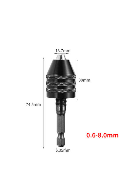 Choice محول ظرف مفك براغي بمقبض سداسي سريع التغيير A6، محول لقم الثقب الكهربا...