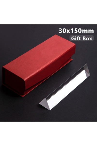 Choice منشور بصري بلوري فيزيائي 15 سم، تصميم منشور بسبعة ألوان، منشور مثلث قو...