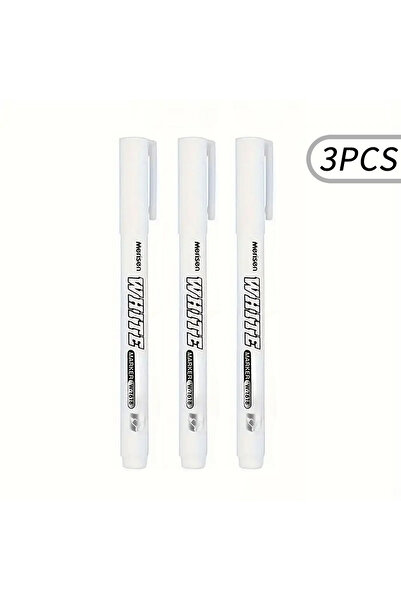 Choice 3pcs Waterproof White Marker Pen for Tire Painting, Fabric, Wood, and ...