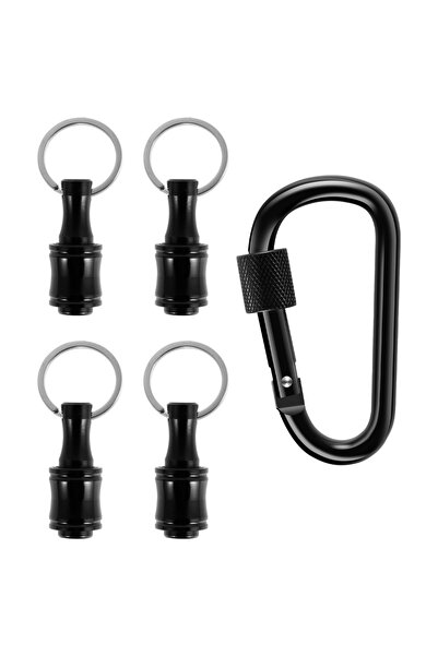 Choice 5PCS 7/4PCS 1/4 Inch Bit Holder Keychain Aluminum Alloy Hex Shank Scre...