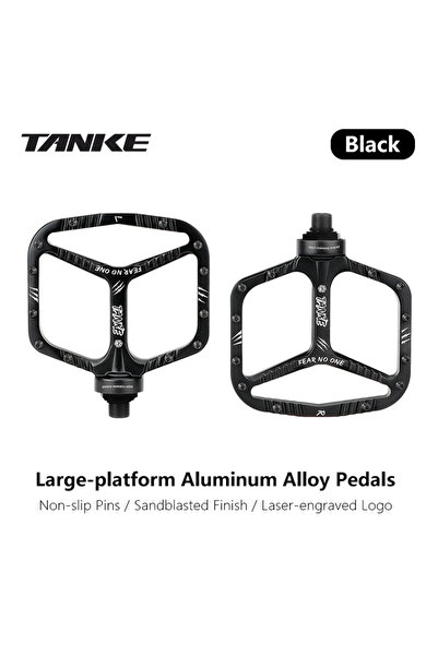 Choice دواسات دراجات جبلية سوداء من TANKE - دواسات خفيفة الوزن مصنوعة من سبائ...