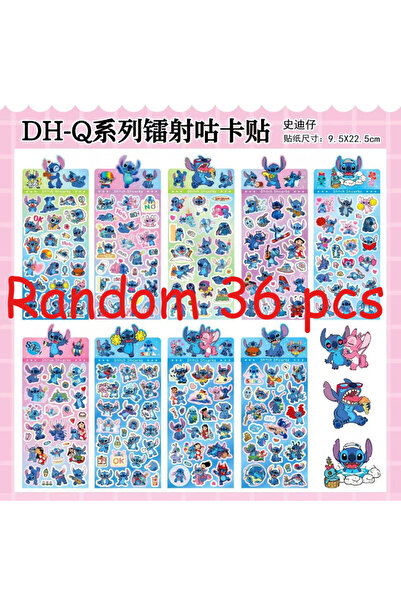 Choice1 Choice Random 36 pcs 10 pcs of Stitch Sticker Deco Laser DIY Stickers...