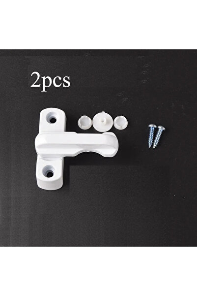 Choice قطعتان من مزلاج قفل الباب والنافذة المصنوع من البلاستيك والفولاذ على ش...