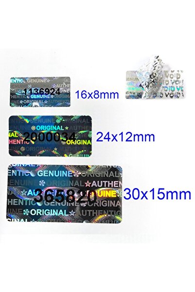 choice2 30x15mm 100pcs Hologram Security Seal Tamper Evident Removal Proof La...