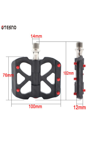 Choice دواسات دراجة هوائية سوداء من ألياف الكربون فائقة الخفة من TESNO، مزودة...