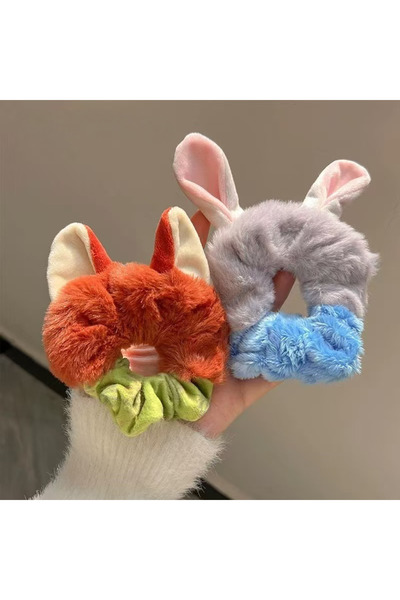 Choice طقم واحد من ربطات الشعر القطيفة من فيلم زوتوبيا 2 لعام 2026، تتضمن شخص...