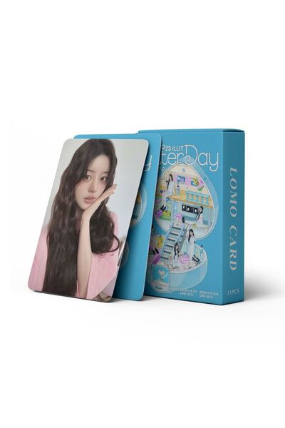 Choice H ILLIT1 ٥٥ قطعة من بطاقات ILLIT Lomo، إصدار يوم اللمعان ٢٠٢٥، بطاقات ...