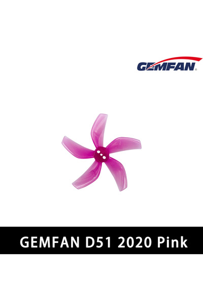 Choice مروحة Gemfan D51-5 Cinewhoop وردية اللون، 4 أزواج/8 قطع، مقاس 2 بوصة (...