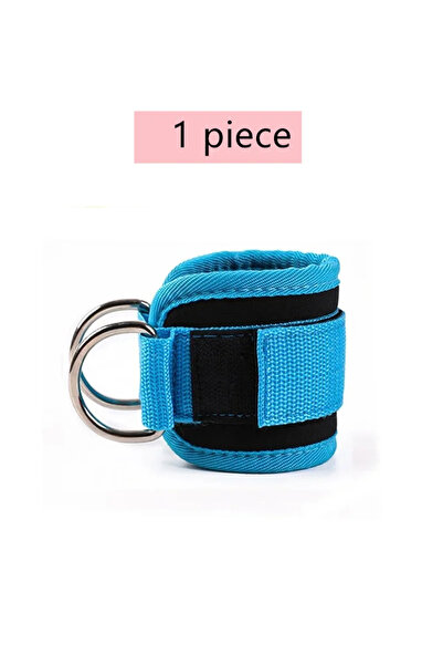 Choice light blue 1piece Cable Ankle Straps Double D-Ring Ankle Cuffs For Gym...