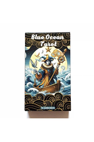 Choice DEEP BLUE 78 Ocean Wave Tarot Cards Deck Unique Oracle Card Deck 10.3*6cm