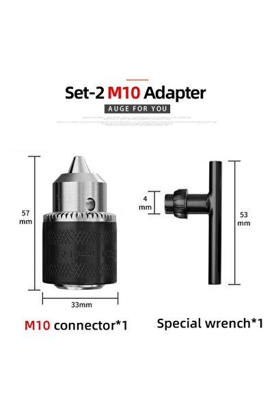 Choice1 Set-2-M10 M14/M10 Angle Grinder Drill Adapter - Universal Electric To...