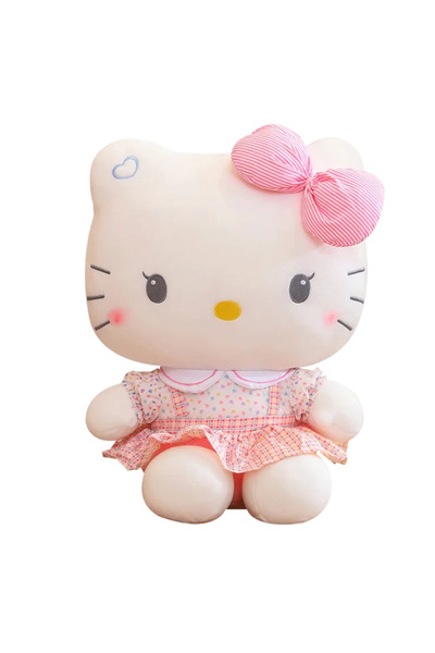 Miniso تنورة كي تي - 20 سم، دمية هيلو كيتي أنمي، وسادة ناعمة محشوة، هدية عيد ...