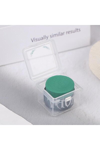 Choice طباشير بلياردو أخضر قطعة واحدة مع علبة تخزين، مانع للانزلاق، طباشير عص...