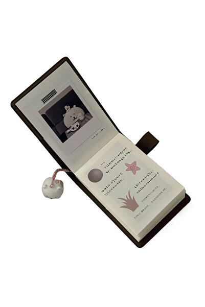 Choice دفتر ملاحظات صغير بني اللون بحجم واحد، بنمط ياباني، بسيط وسهل الحمل.