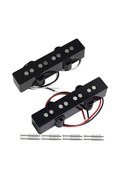 Choice مجموعة FLEOR من لاقطات صوتية مفتوحة من نوع Alnico 5 للغيتار الباس، لاق...