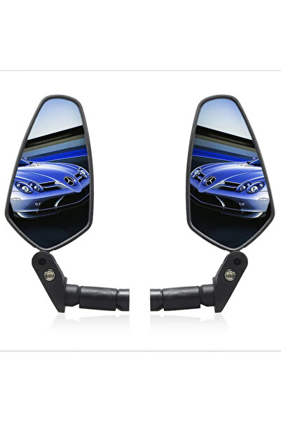 Choice Black Universal Bicycle Mirror Bar End Mount Acrylic Road Bike Rear Vi...