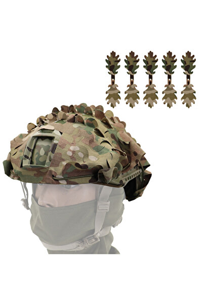 Choice غطاء خوذة MC Tactical FAST نصف دائري، مصنوع بتقنية القطع بالليزر، بنمط...