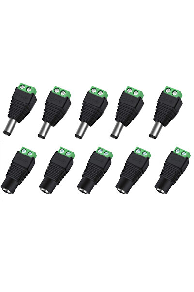 Choice 5 أزواج من موصلات أسطوانية ذكر وأنثى 12 فولت، 10 أزواج من محولات قابس ...