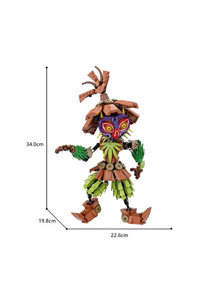 Choice مجموعة بناء مكونة من 648 قطعة لشخصية محارب هيكلي خيالي، مجسم مصغر على ...