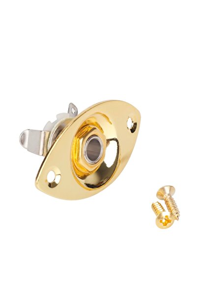 Choice مقبس إدخال جيتار بيضاوي ذهبي من Miwayer، مقاس 1/4 بوصة، مقبس إدخال جيت...