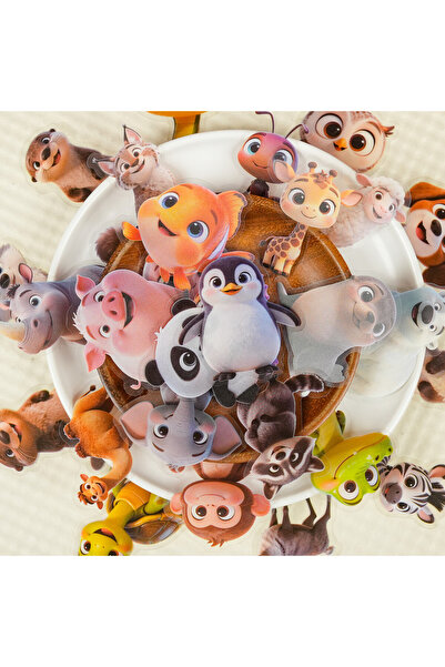 Choice ٥٦ قطعة من ملصقات الحيوانات الكرتونية اللطيفة الجديدة - ملصقات زخرفية ...