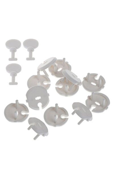 Choice 12 غطاء أمان أبيض لمقابس الكهرباء للأطفال + 3 أغطية لحماية المقابس الك...