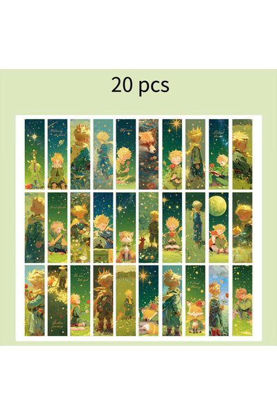 Choice 1 30 قطعة من فواصل الكتب ذات طابع الأمير الصغير، رسومات كلاسيكية للأمي...