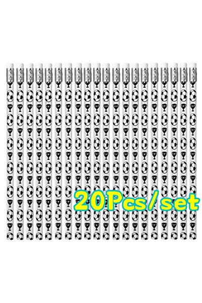 Choice ٢٠ قلم رصاص خشبي لكرة القدم - أقلام رصاص خشبية لتوزيعات حفلات أعياد ال...