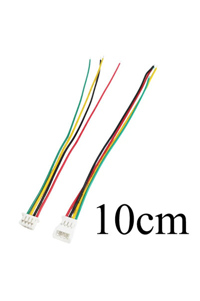 Choice قابس ذكر/أنثى JST 1.25 مم، 4 دبابيس - 10 أزواج - 28AWG، 2 دبوس، 3 دباب...