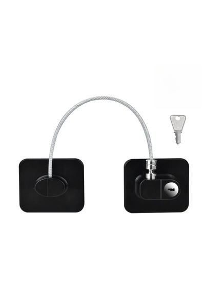 Choice قطعة مربعة سوداء واحدة، قفل أمان للأطفال، قفل باب الثلاجة/الخزانة، حما...