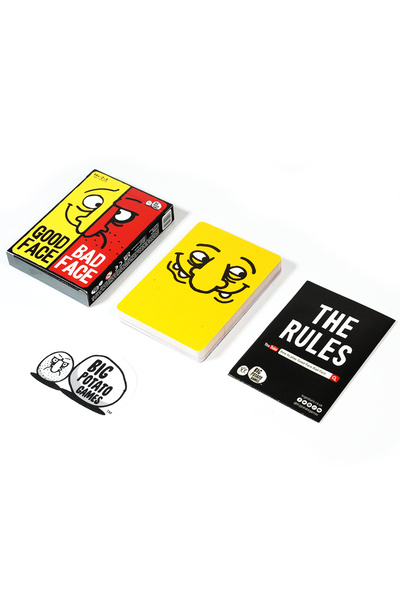 Choice لعبة بطاقات "الوجه الطيب والوجه الشرير" باللون الرمادي الفاتح، لعبة مس...