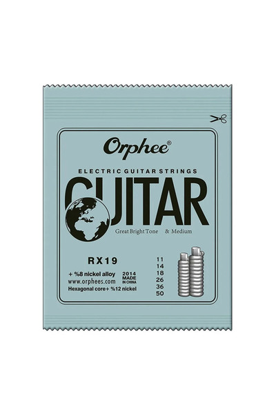 Choice9 RX19 Orphee 1/5/10 Pcs Electric Guitar Strings Set RX Series Hexagona...