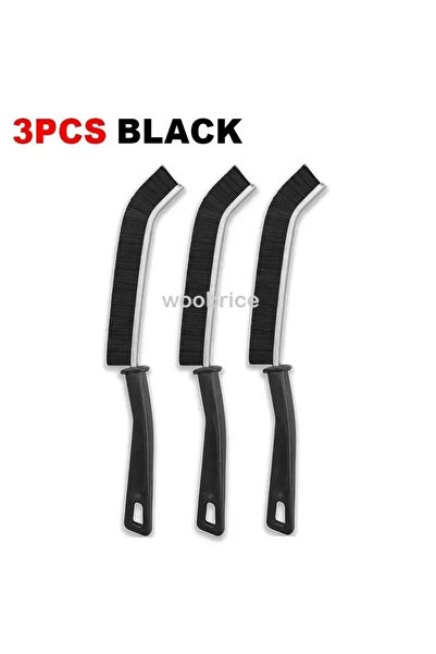 Choice فرشاة تنظيف منزلية سوداء متعددة الوظائف، مكونة من 3 قطع، لتنظيف الحمام...