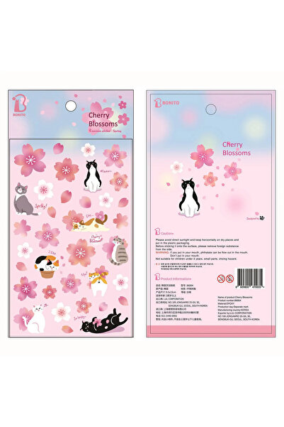 Choice B6004 cherry blossom Korean Import BONITO Cherry Blossoms Cat Crystal ...