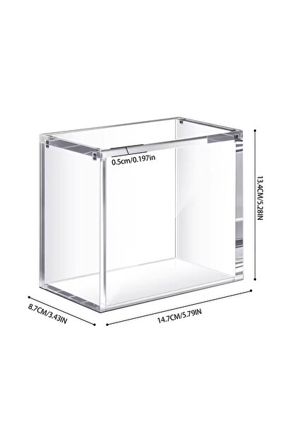 Choice صندوق عرض قابل للتكديس مصنوع من الأكريليك الشفاف بسماكة 5 مم، متوافق م...