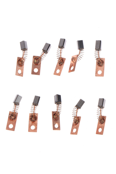 Choice ١٠ قطع من فرش الكربون لمحرك كهربائي بديل لماكينة طحن الأسنان، مقبض محر...