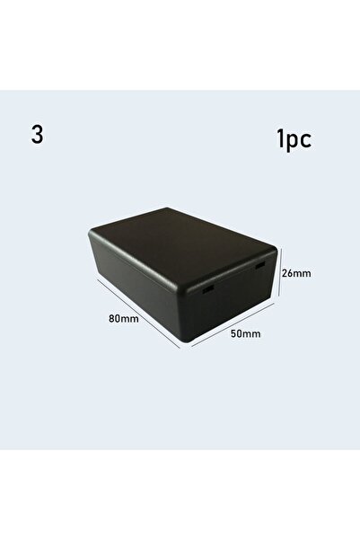 Choice8 علبة مشاريع إلكترونية من بلاستيك ABS عالي الجودة، سوداء اللون، متوفرة...