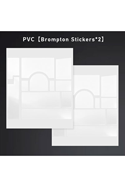 Choice 2pc PVC Stickers 2PCS TPU/PVC Transparent Protection Sticker for Bromp...