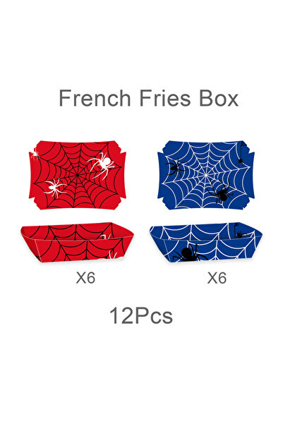 Choice 12PCS French fry box Spider Man Popcorn Box Party Supplies Spidey Food...