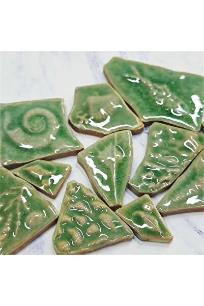 Choice 100g green 100g Irregular Ceramic Mosaic Marine Plant Relief Patterned...