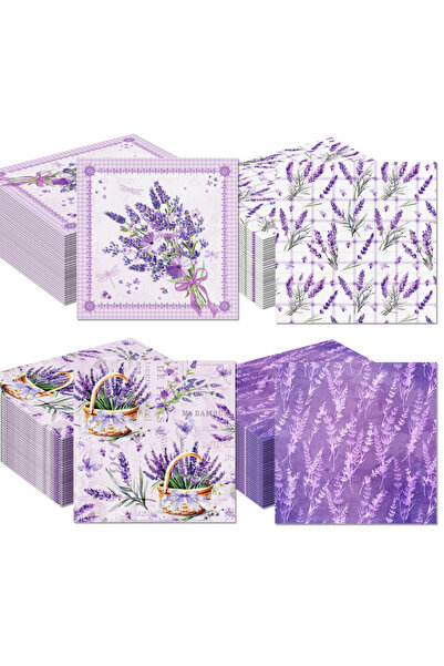 Choice 20pcs Lavender-ZJ100 20/40/60/80pcs Lavender Guest Napkins Birthday De...