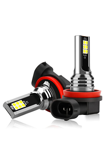 Choice مصباحان LED للضباب للسيارة، أبيض بارد 6000 كلفن، قطعتان، مناسبان لأودي...